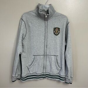Lucky Brand Vintage Black Pool Dublin Ireland Full Zip Sweatshirt Men's Size L